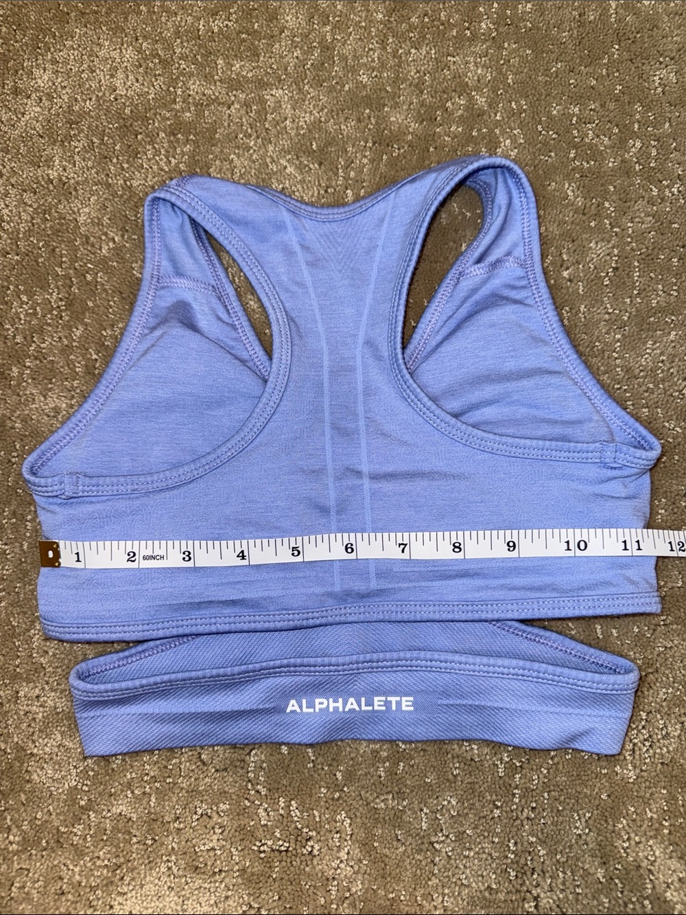 Alphalete Lilac Stratus Cutout Racerback Work Out Sports Bra - Picture 7 of 7